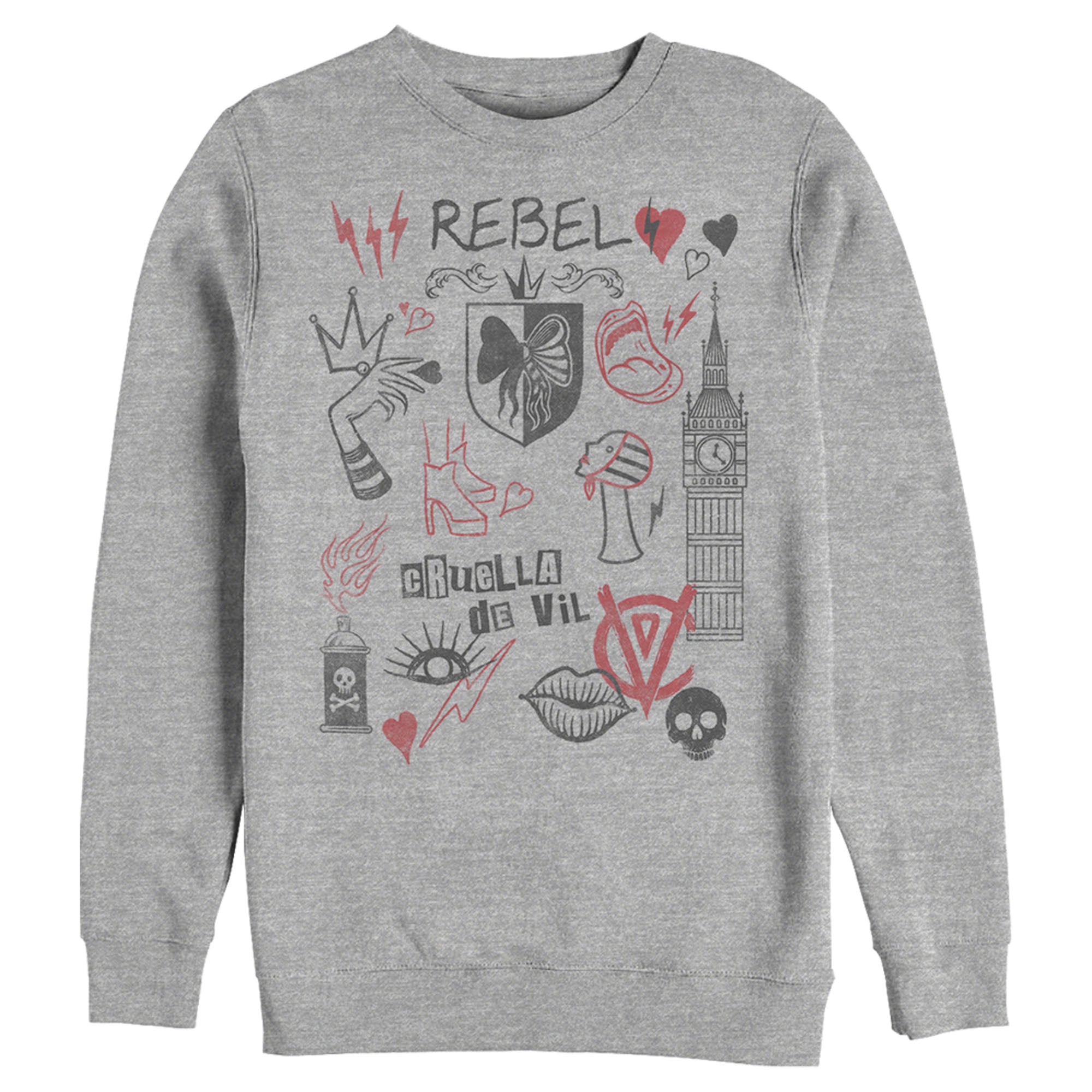 Cruella Men’S Rebel Icons  Sweatshirt