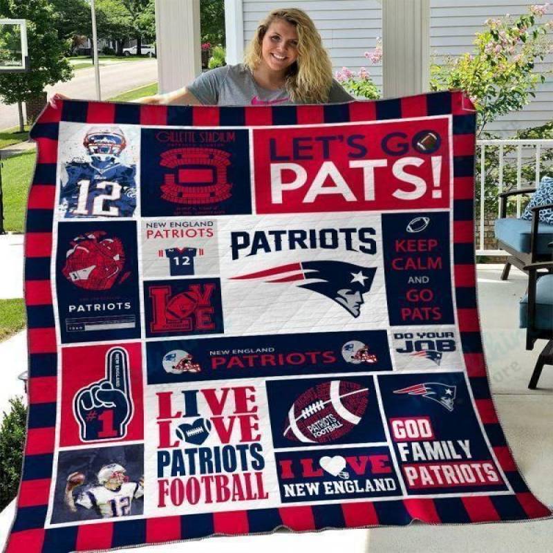 New England Patriots Quilt Blanket 02