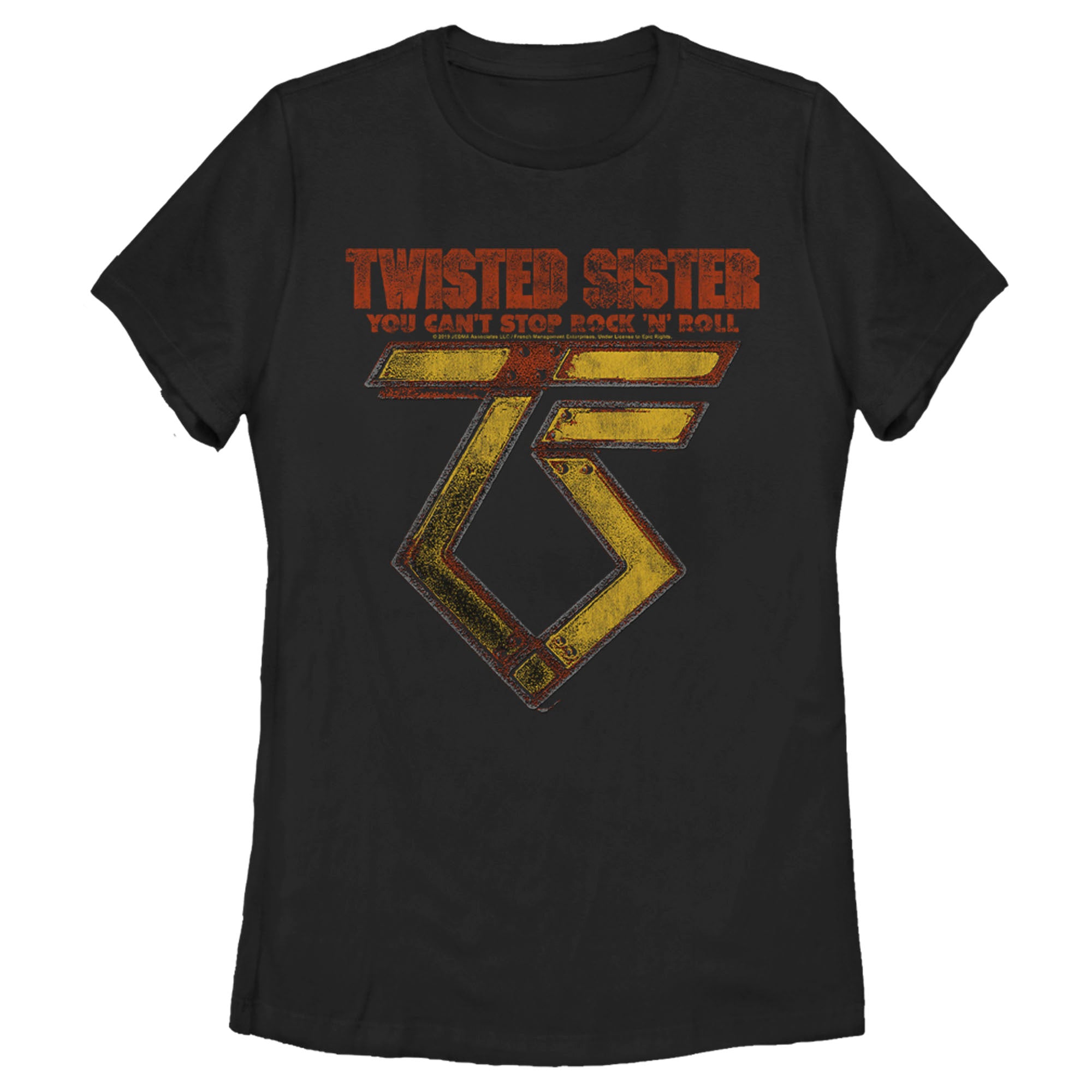 Twisted Sister Women’S You Can’T Stop Rock ‘N’ Roll  T-Shirt