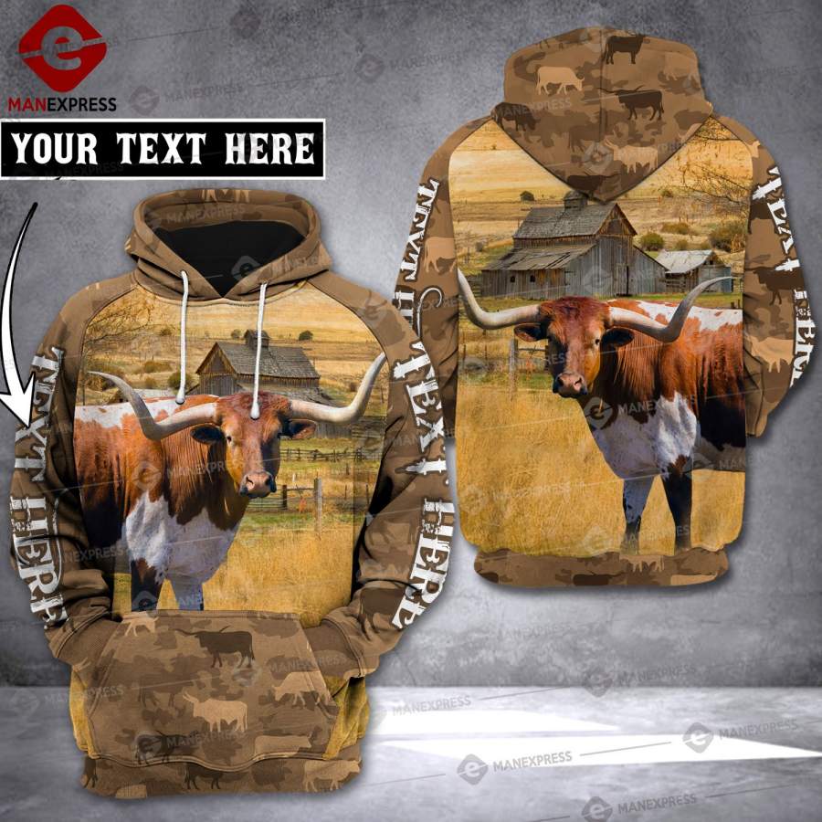 VH CUSTOMIZE TEXAS LONGHORN 1402 – 3D ALL OVER PRINT