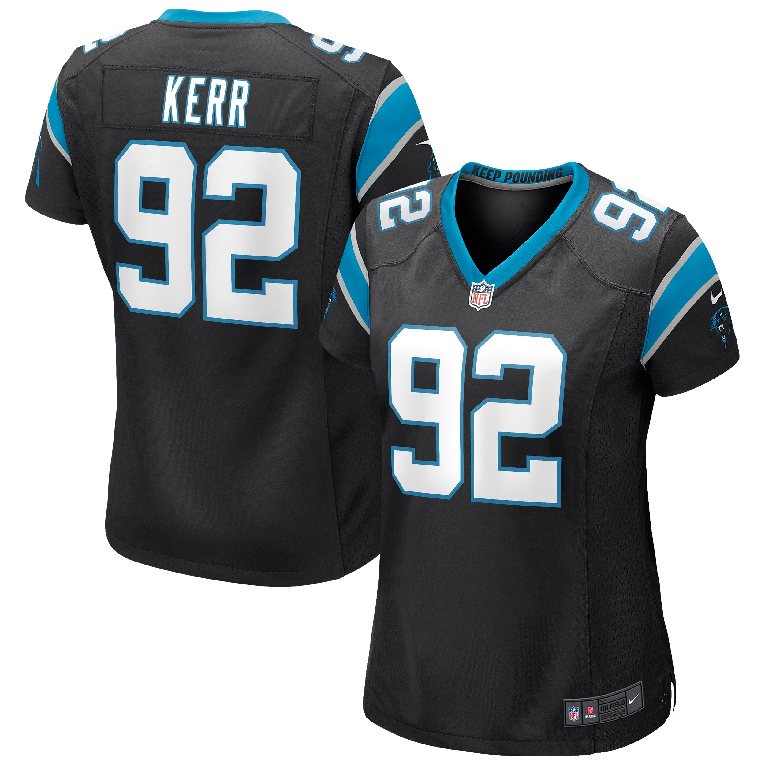 Zach Kerr Carolina Panthers Women's Game Jersey – Black