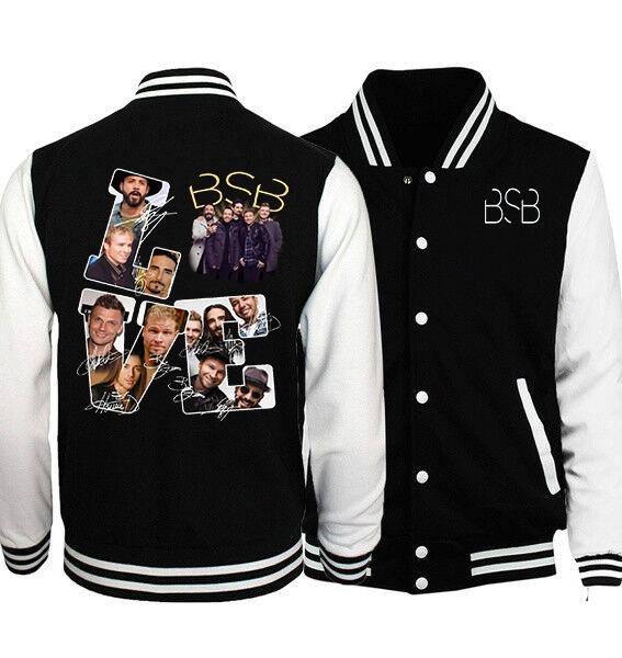 BSB Love Signatures Backstreet Boys Baseball Jacket Sweatshirt T-Shirt