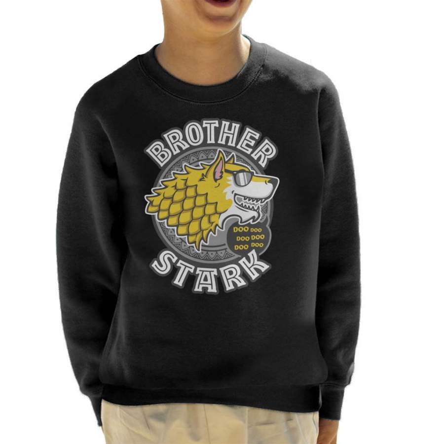 Brother Stark Baby Shark Family Game Of Thrones Kid’s Sweatshirt