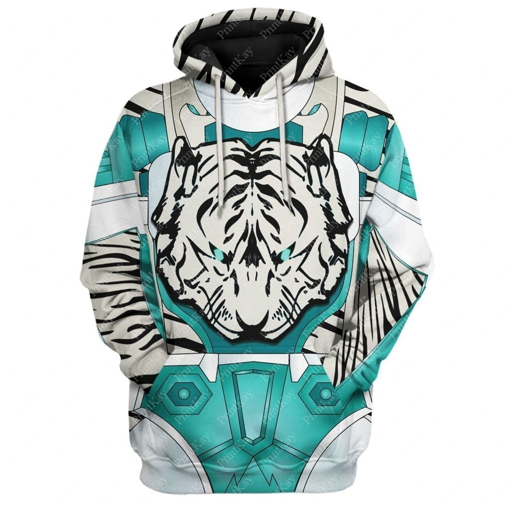 Tigertron White Tiger All Over Print BW Tracksuit