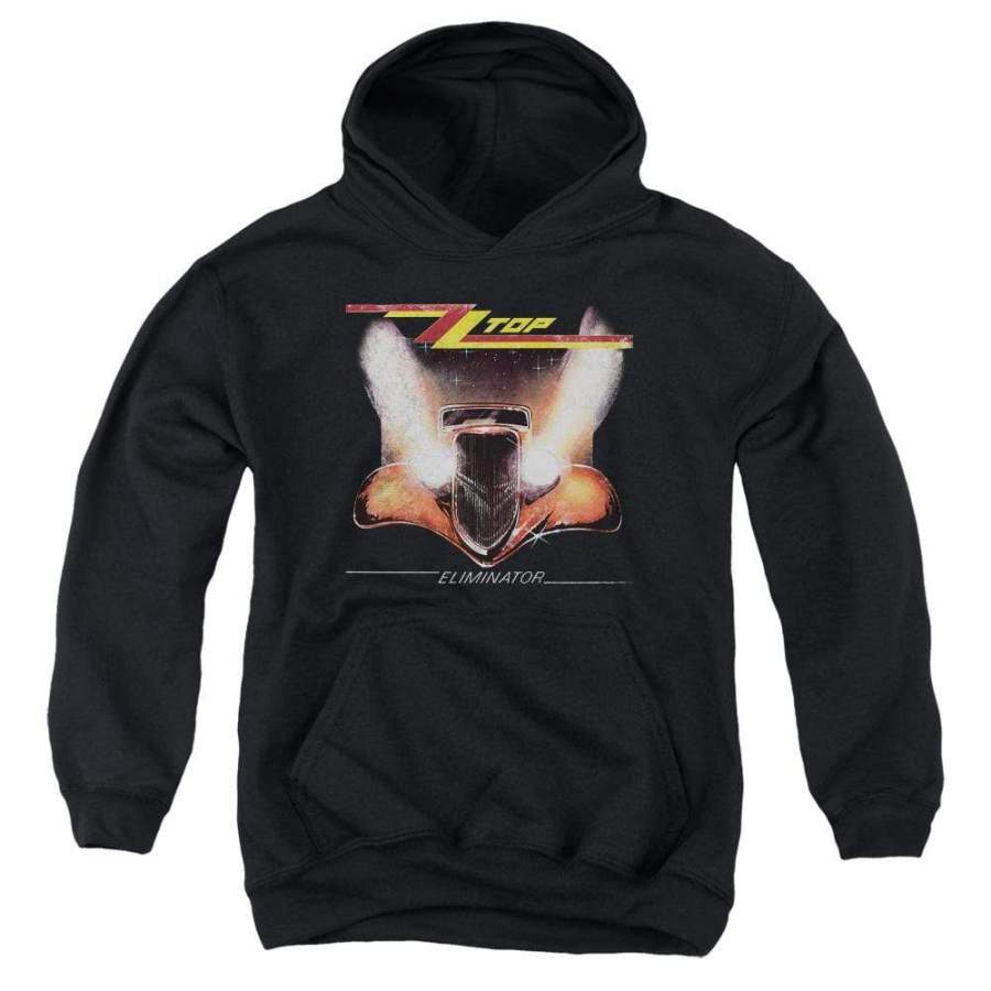 ZZ Top Eliminator Cover Youth Hoodie (Ages 8-12)