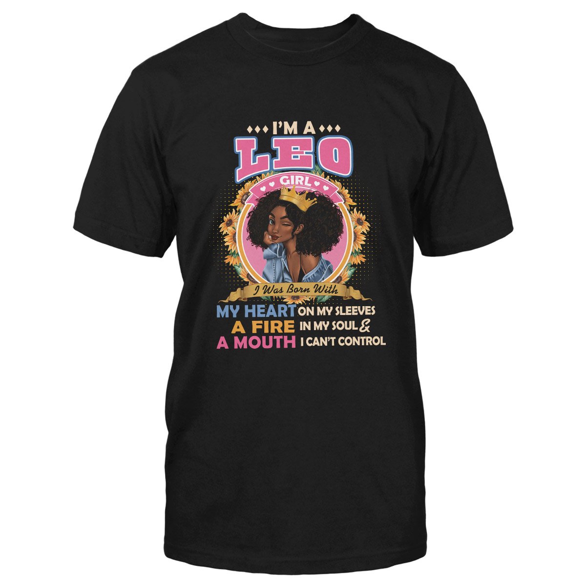 Black Queen Im A Leo Girl Ez13 1609 Classic T-Shirt