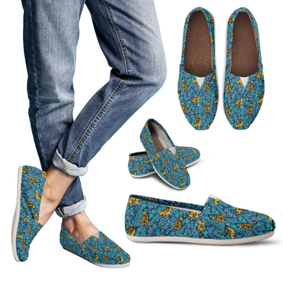 Botanical Tiger Casual Shoes-Clearance