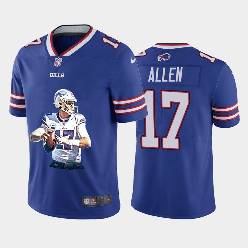 Buffalo Bills Josh Allen #17 NFL 2020 Blue Jersey