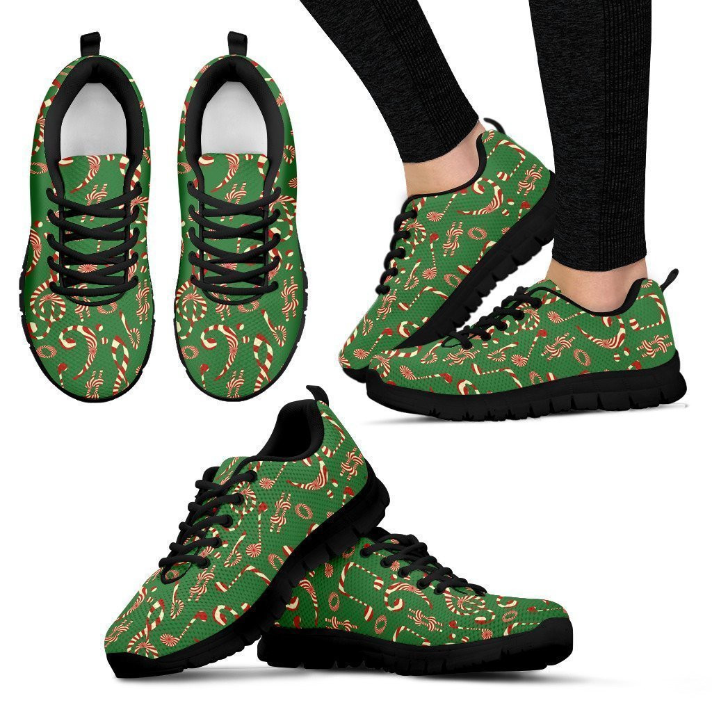 Christmas Candy Music 3D All Over Printed Women Sneakers