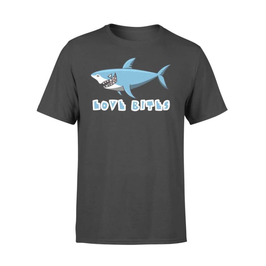 Shark Love Bites Funny Valentine’s Day – Standard T-shirt