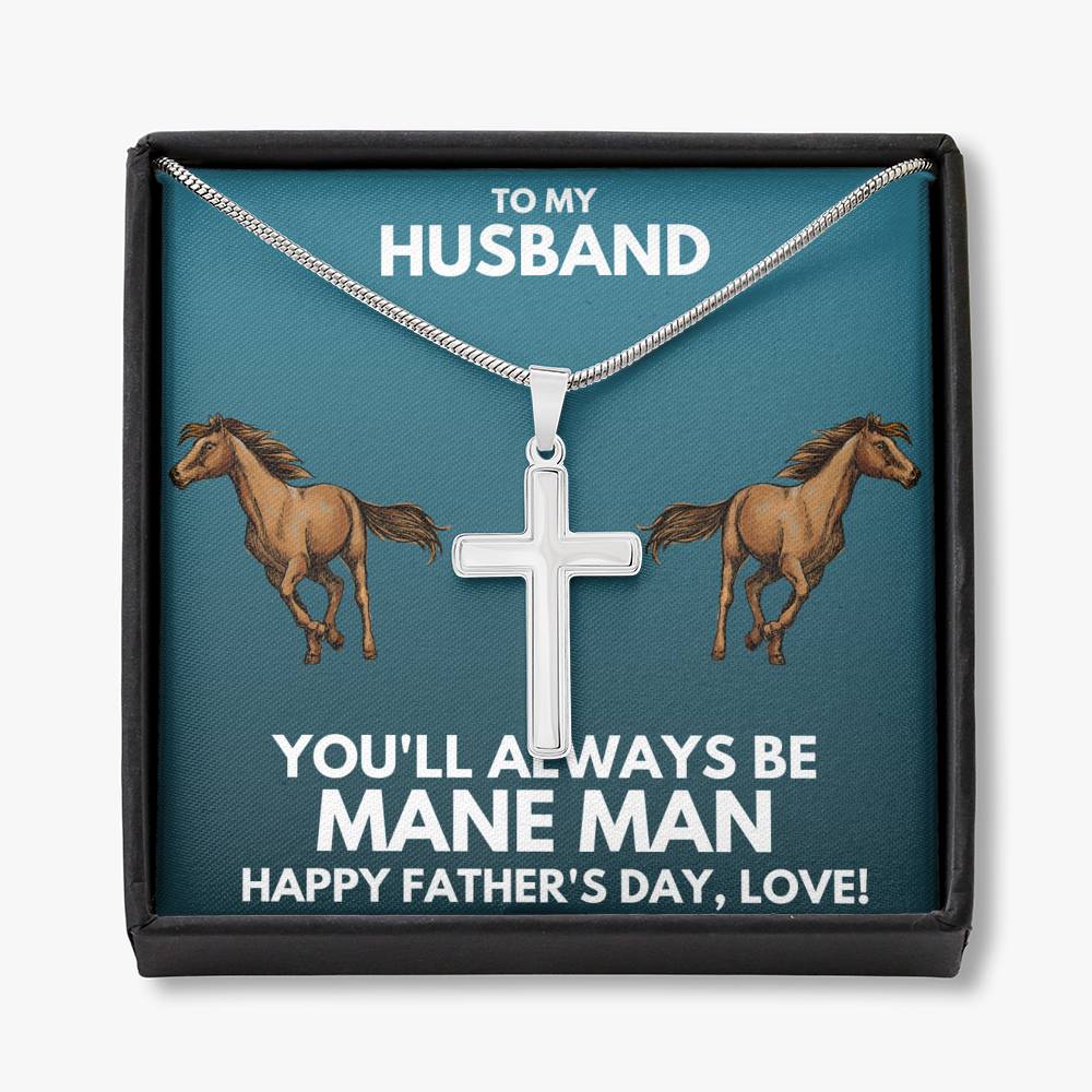 To My Husband Equestrian/Horse Pun Father’S Day Necklace