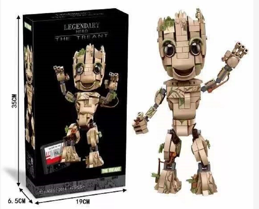 2022 new 476 piece Super Hero Groot Compatible 76217 Building Block Toys For Boys Girls Birthday Gift alx
