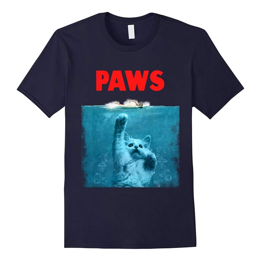 Paws Kitten Meow Parody Funny Tshirt Cat Lover Gifts