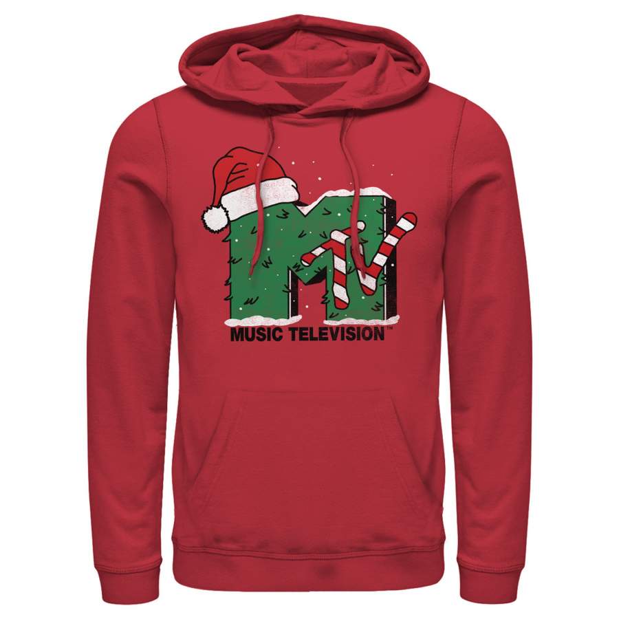 MTV Men’s Christmas Monster Logo  Lightweight Hoodie