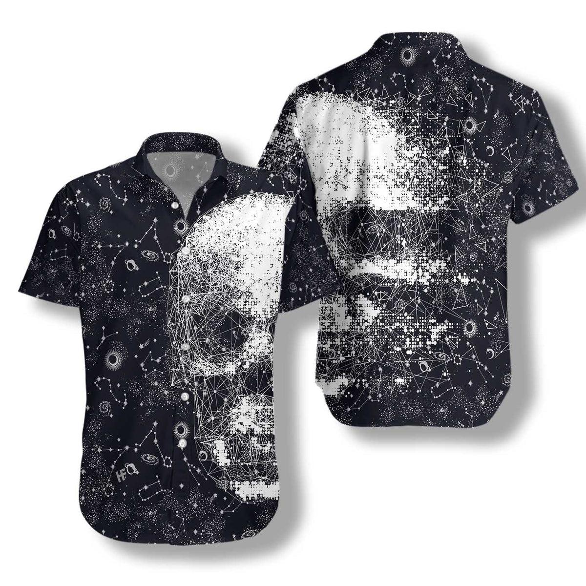 Skull Space Galaxy Constellation Hawaii Shirt For Men Women Ha74468