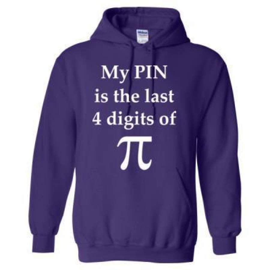 AGR My Pin Is The Last 4 Digits Of Pi Math – Heavy Blend™ Hooded Sweatshirt