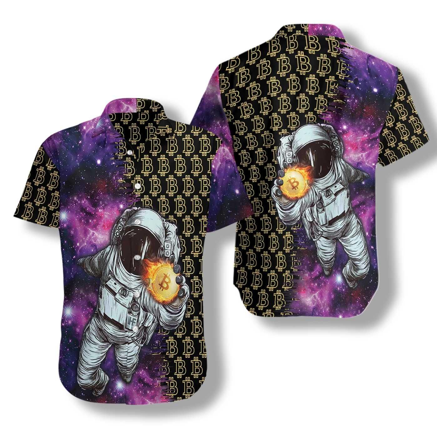 Bitcoin In The Galaxy Hawaii Shirt Ha89551