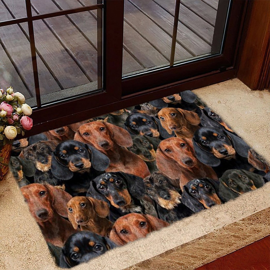 Tmarc Tee A Bunch Of Dachshunds Doormat