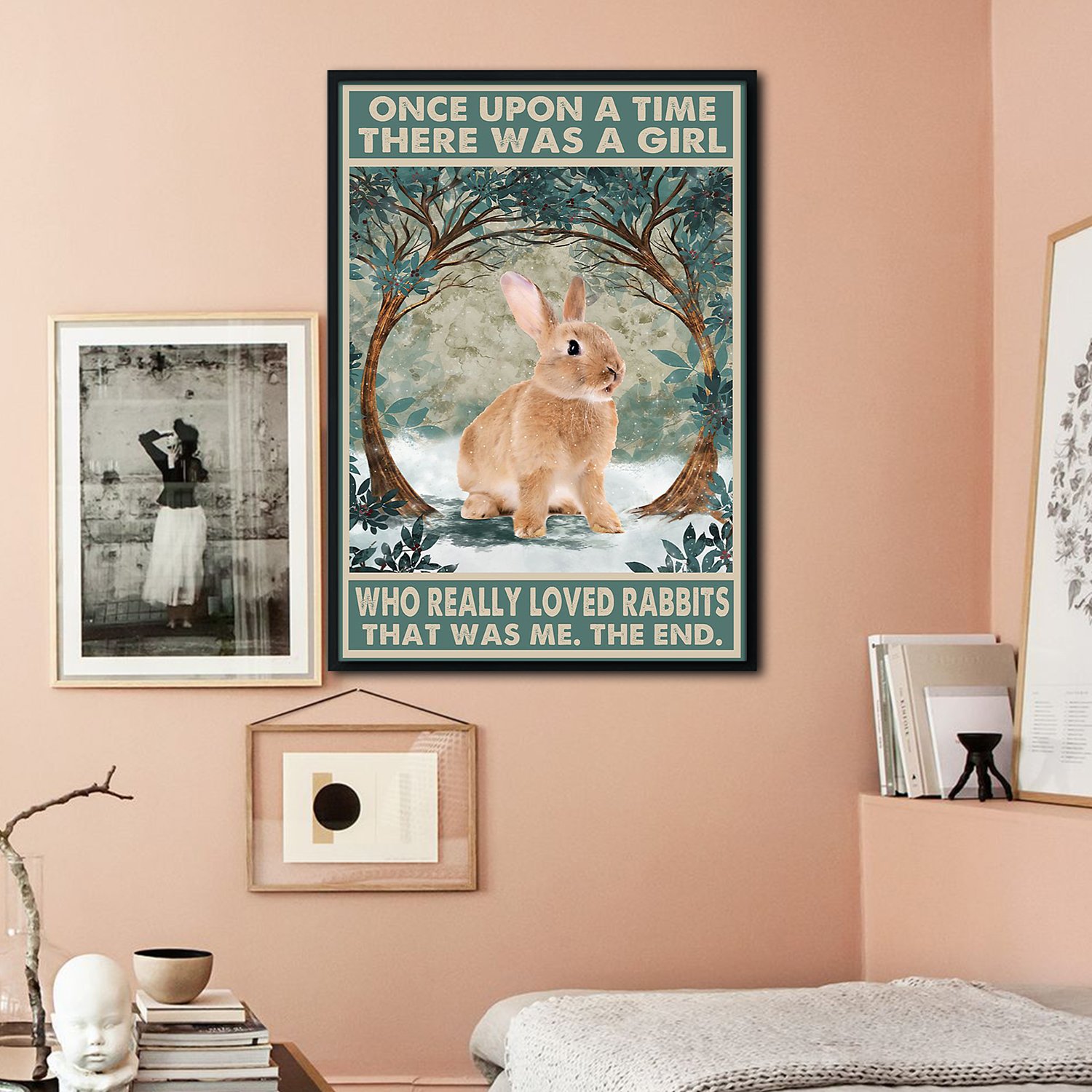 Once Upon a Time Rabbit  Poster And Canvas