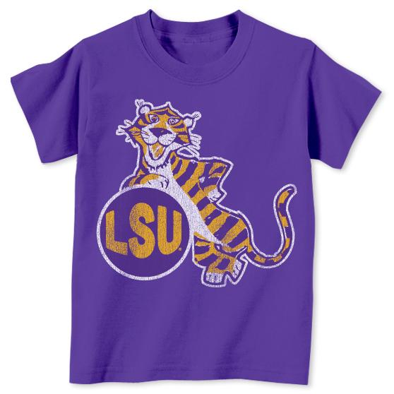 B&B Dry Goods Lsu Tigers Esso Toddler T-Shirt – Purple