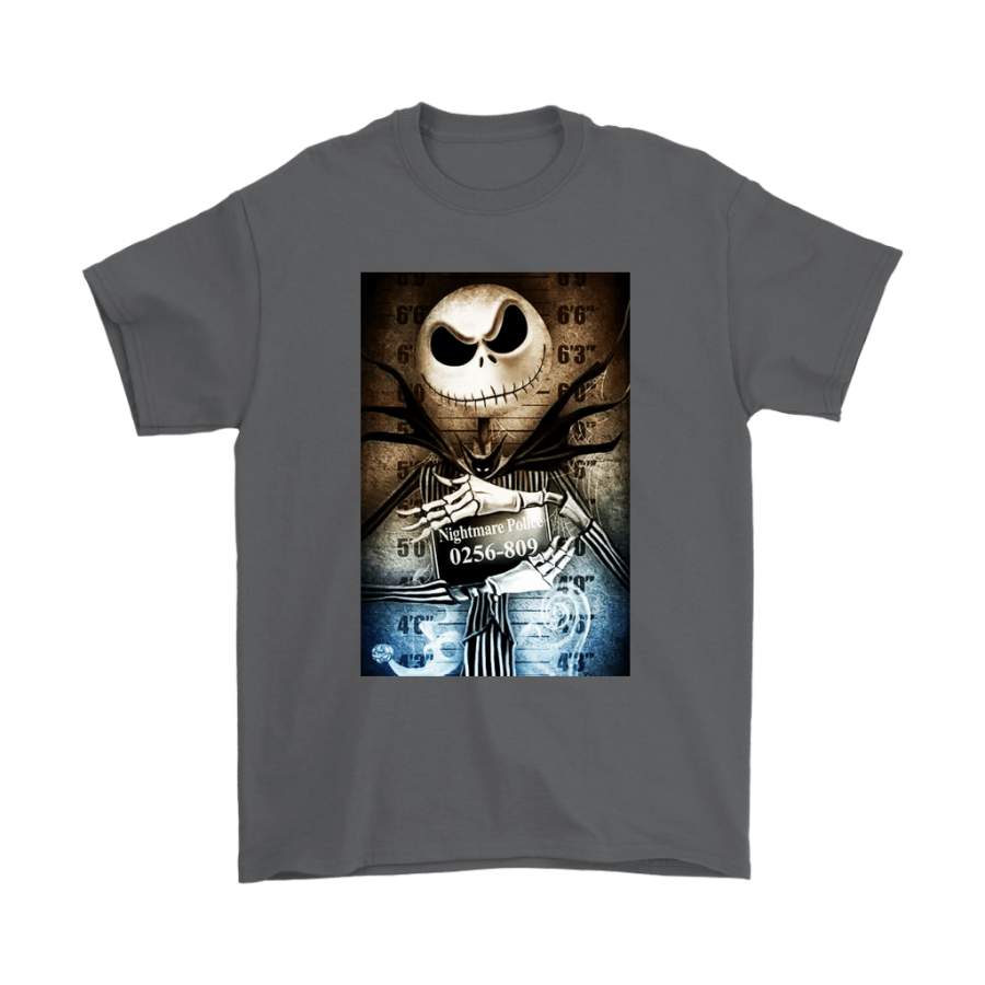 Nightmare Before Christmas Jack Skellington Nightmare Police Shirts ...