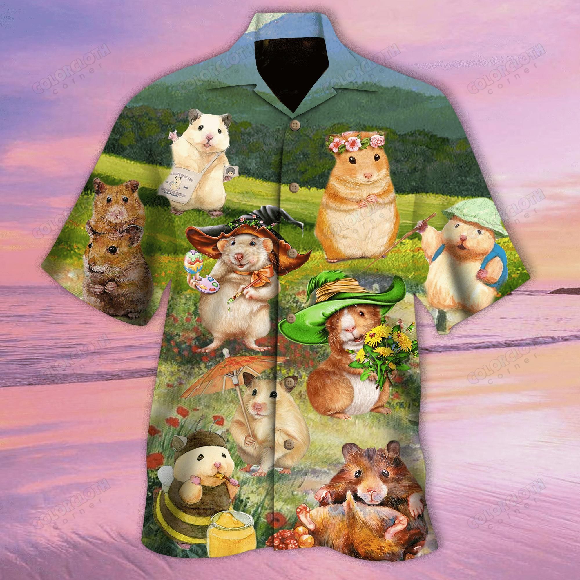 Animals Life Is Better With A Hamster Aloha Hawaiian Shirt Colorful Short Sleeve Summer Beach Casual Shirt For Men And Women