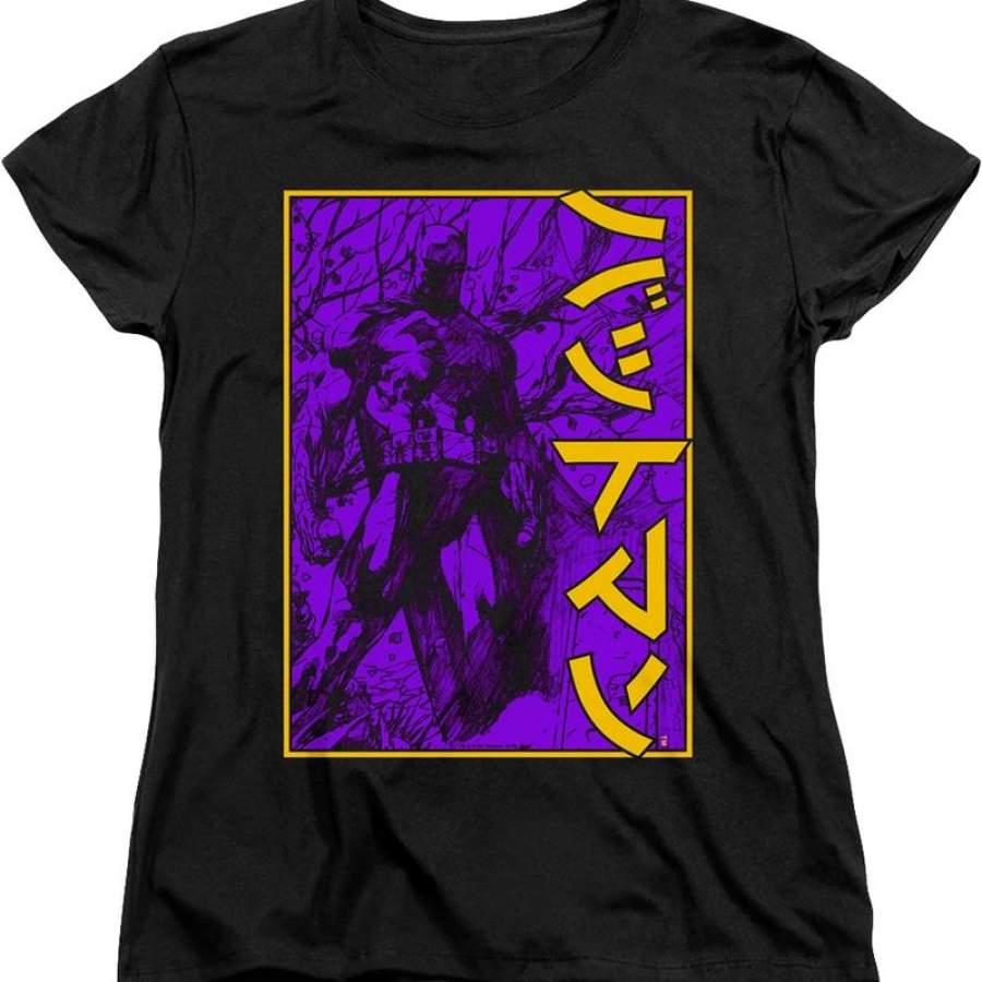 Womens Japanese Batman Shirt