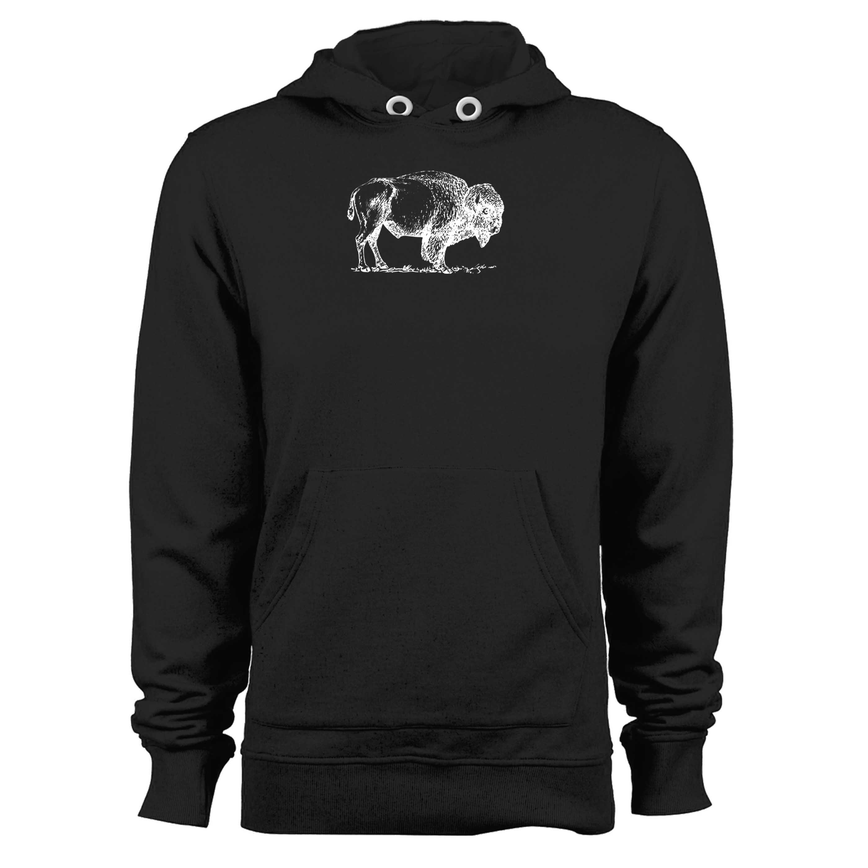 Bison Buffalo Vintage Retro Style Unisex Hoodie