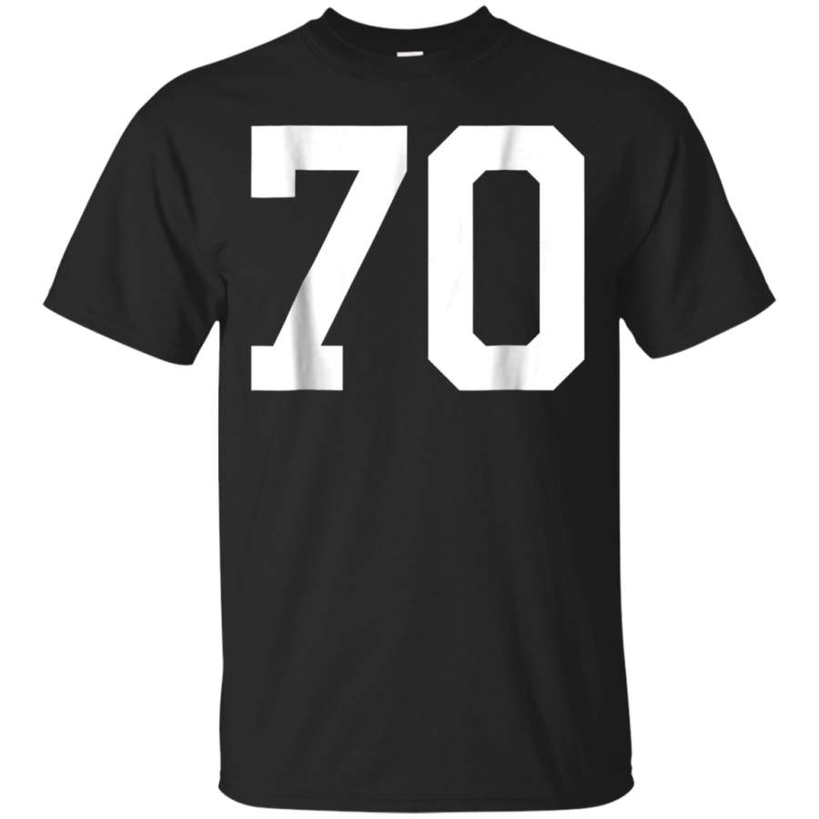 AGR 70 Sports Jersey Number T-Shirt for Team Fan Player Coach