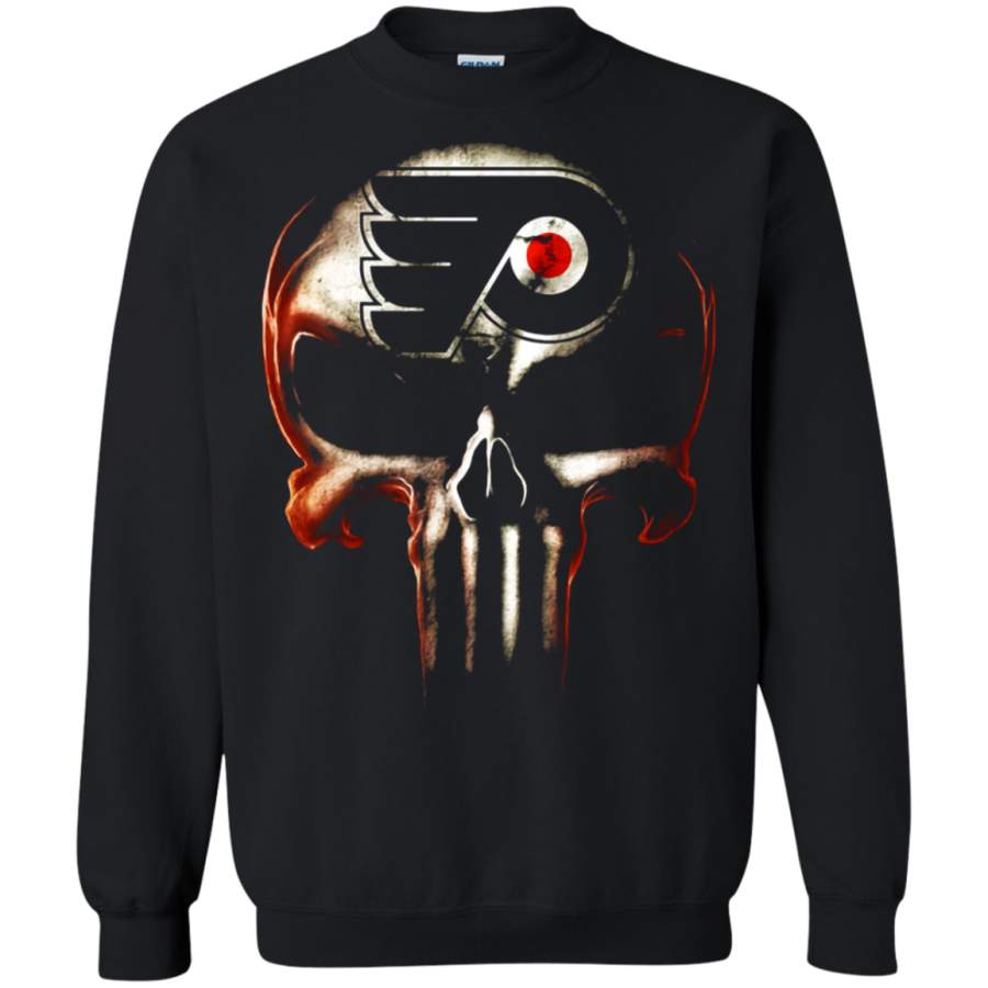 AGR Philadelphia Flyers The Punisher Mashup Ice Hockey Sweatshirt