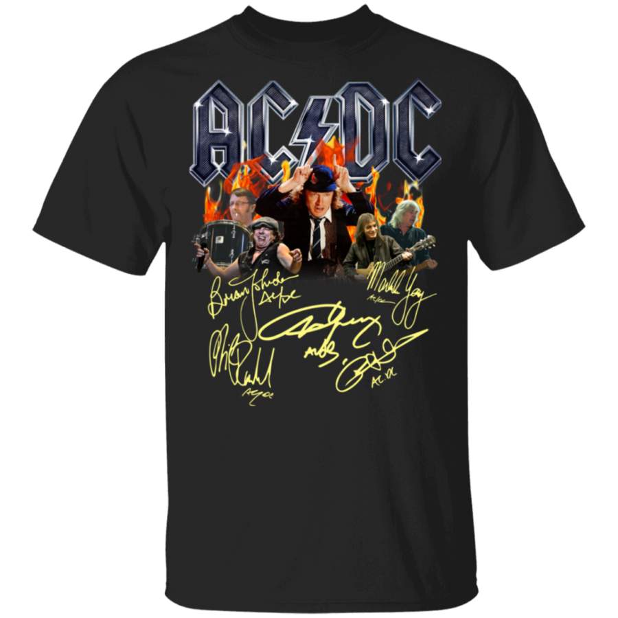 ACDC signatures T-Shirt