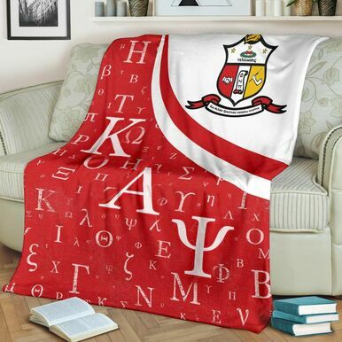 Kappa Alpha Psi Blanket – Fraternity Greek Alphabet Symbols Blanket