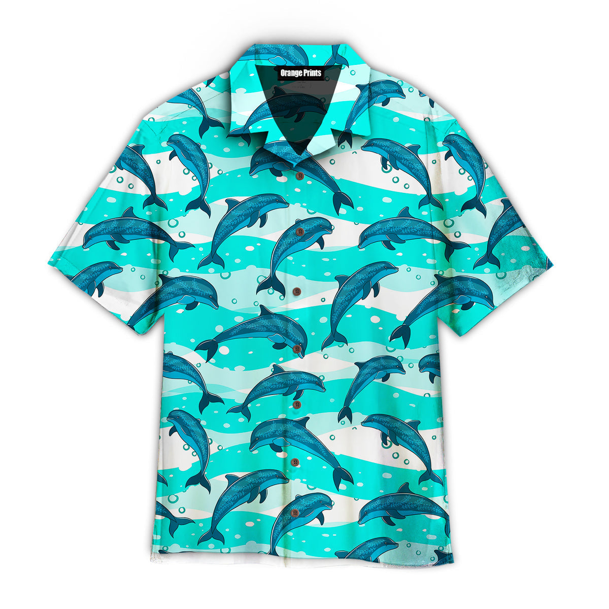 Realistic Dolphins In The Sea Aloha Hawaii Shirts For Men Women Ha12780