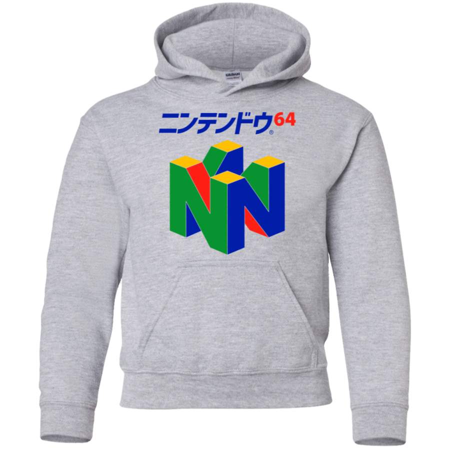 AGR Japanese Nintendo 64 Youth Pullover Hoodie