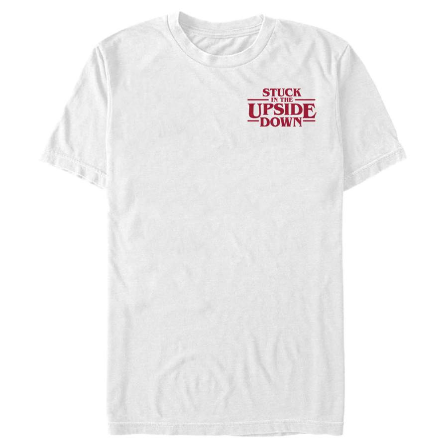 Stranger Things Men’s Upside Down Badge  T Shirt