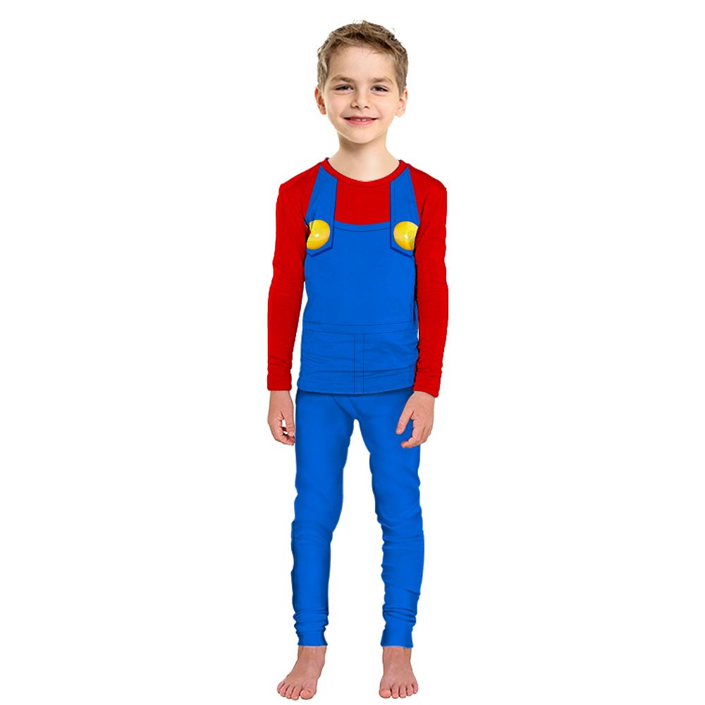 Gearhumans 3D Mario Custom Family Pajama
