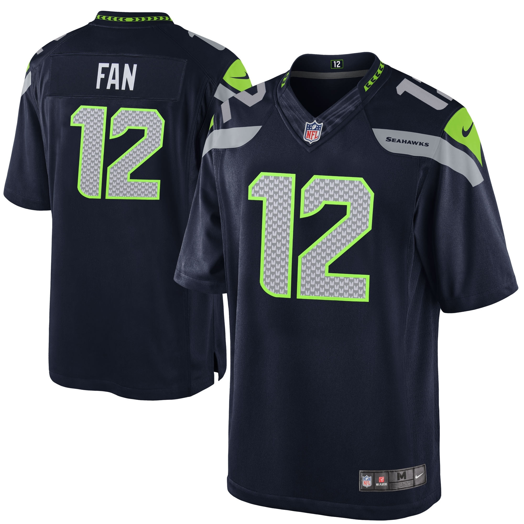 12s Seattle Seahawks Team Color Game Jersey – College Navy NFL