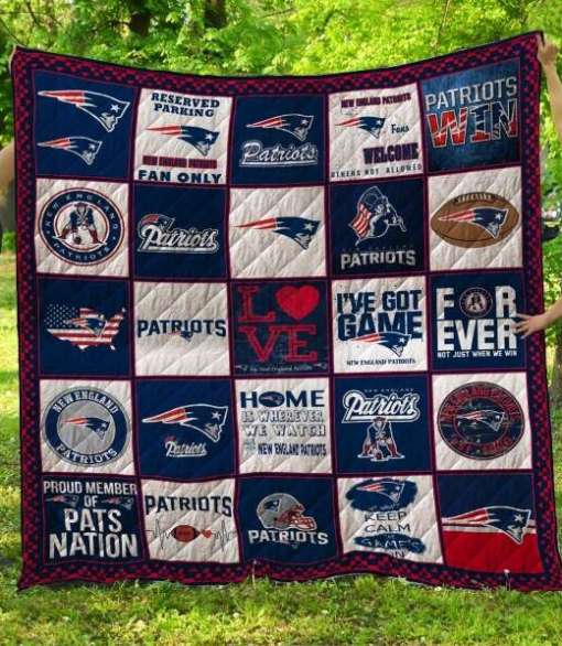 New England Patriots Quilt Blanket A1 H98