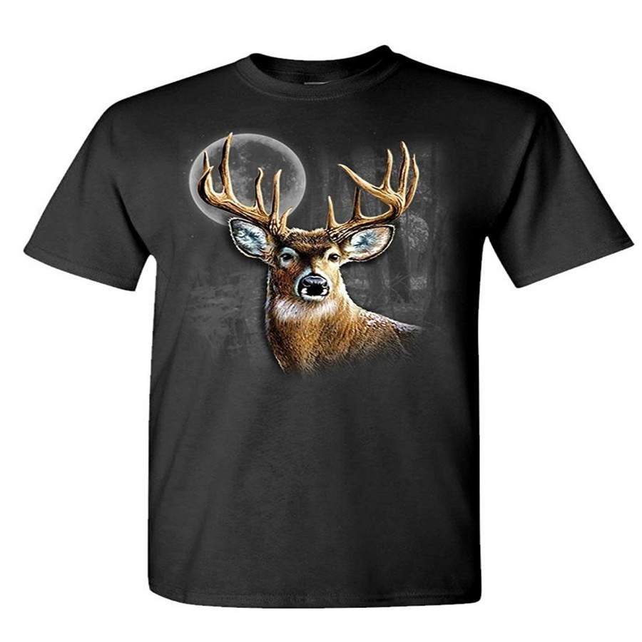 WHITETAIL WILDERNESS deer buck hunter hunt – Mens Cotton T-Shirt