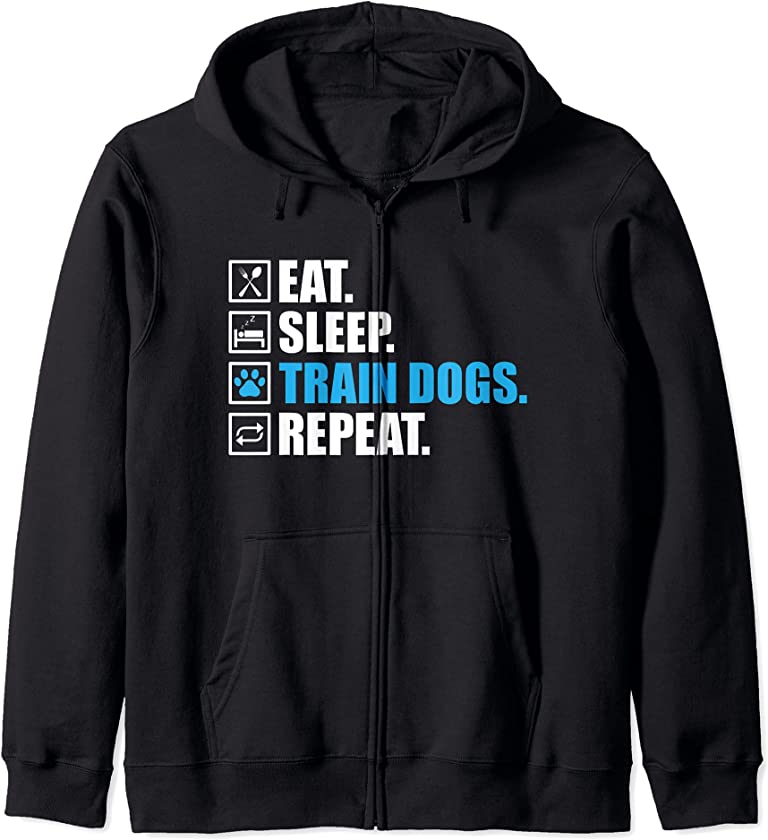 Cool Dog Agility For Men Women Dog Owner Puppy In Training Zip Hoodie