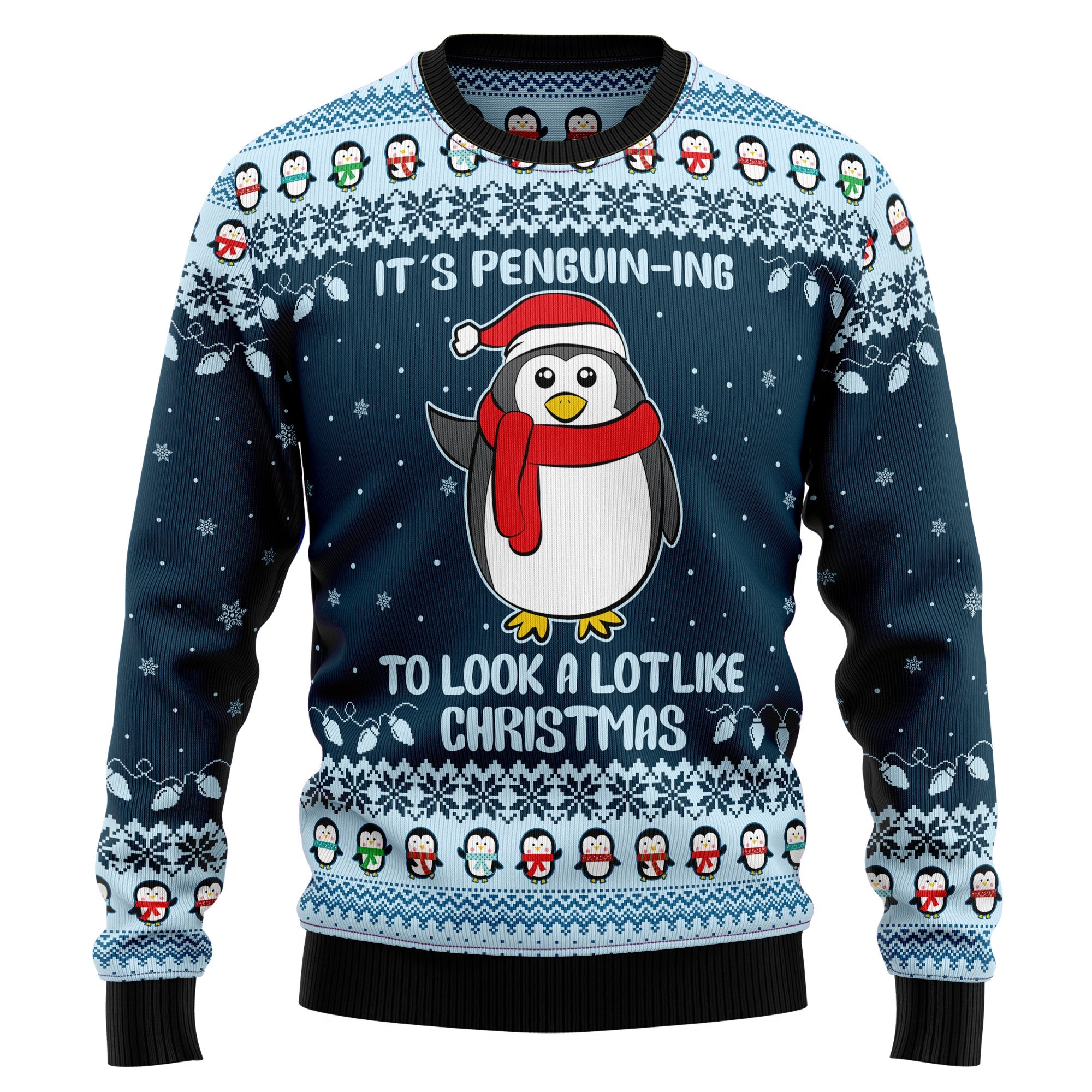 It’S Penguin-Ing Christmas Outfits Gift – Ugly Christmas Sweater – Lover Xmas Sweater Gift