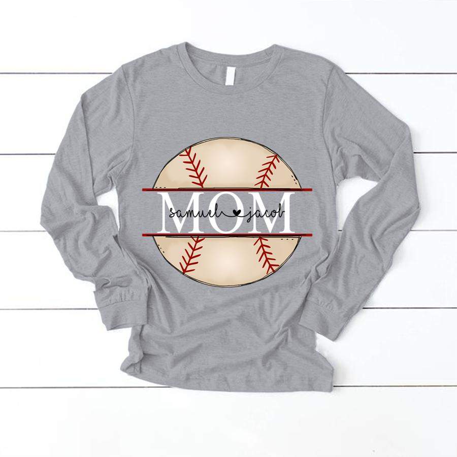 PERSONALIZED MOM BASEBALL SHIRT, CUSTOM MOM BASEBALL SHIRT