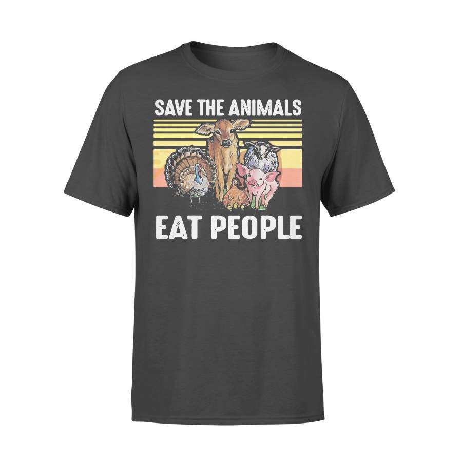 Save The Animals Eat People Vintage T-shirt