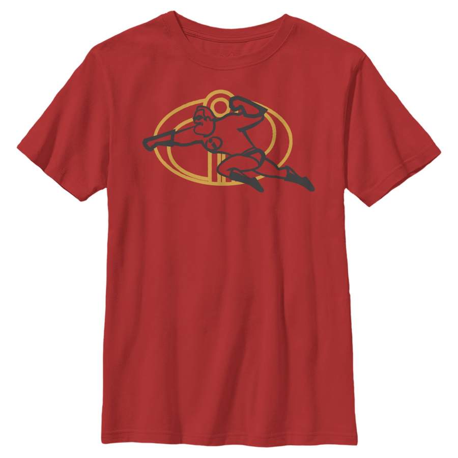 The Incredibles 2 Boy’s Flying Dad Logo  T Shirt