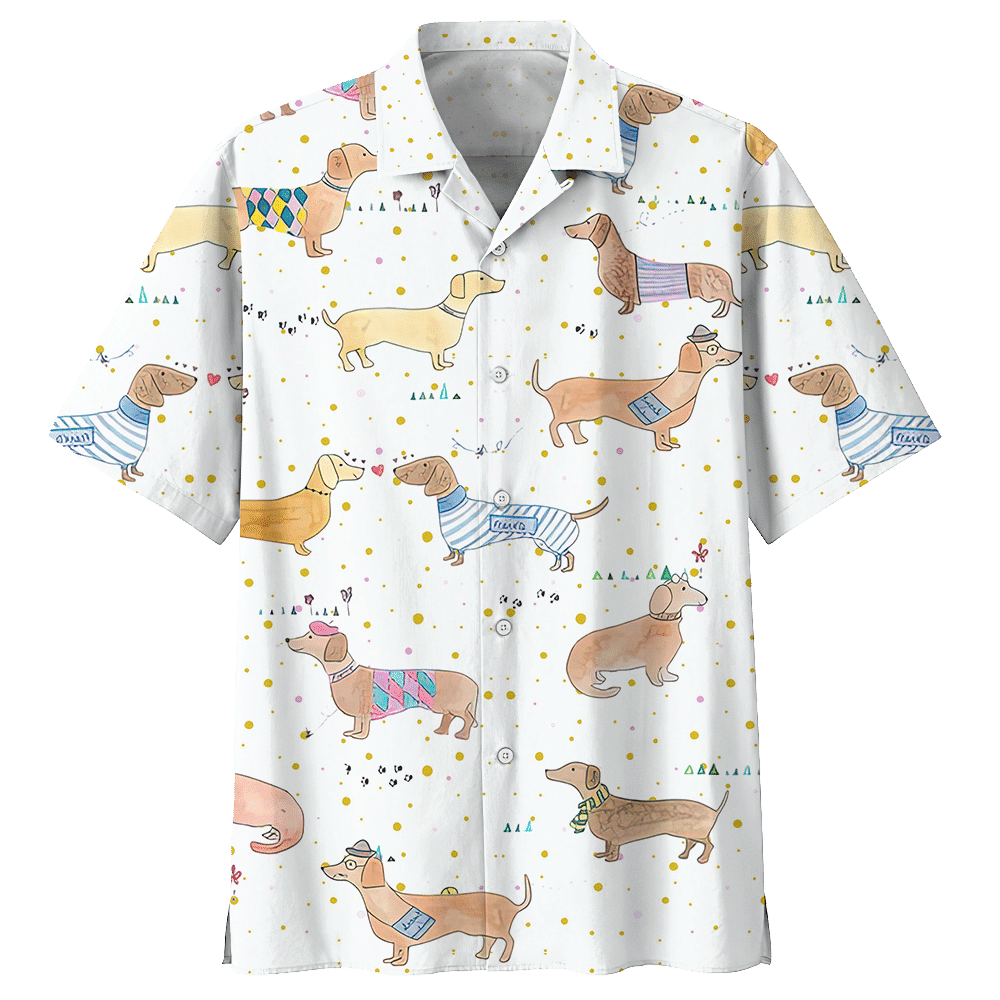 Dachshund Hawaii Shirt Ha26040