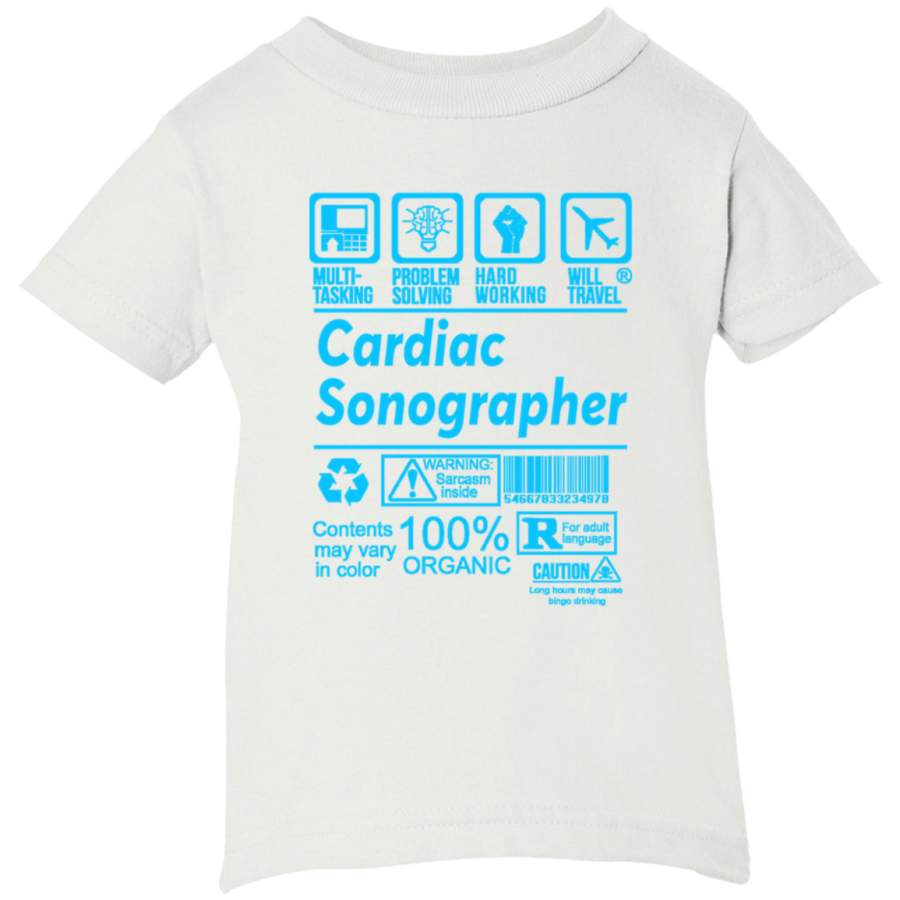 AGR CARDIAC SONOGRAPHER SOLVE PROBLEMS DESIGN Infant Short Sleeve T-Shirt