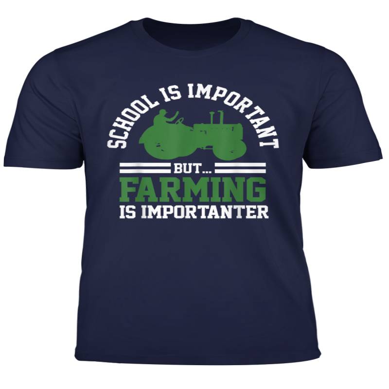 School Education Is Important But Farming Is Importanter T Shirt