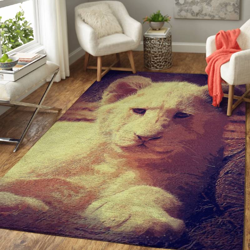 small lion – Animals Area Rug Carpet