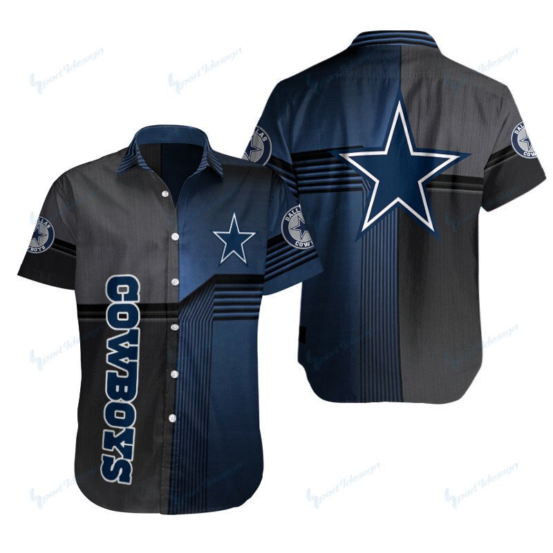 Dallas Cowboys Button Shirt Bg955 Cool Panda Sports LLC