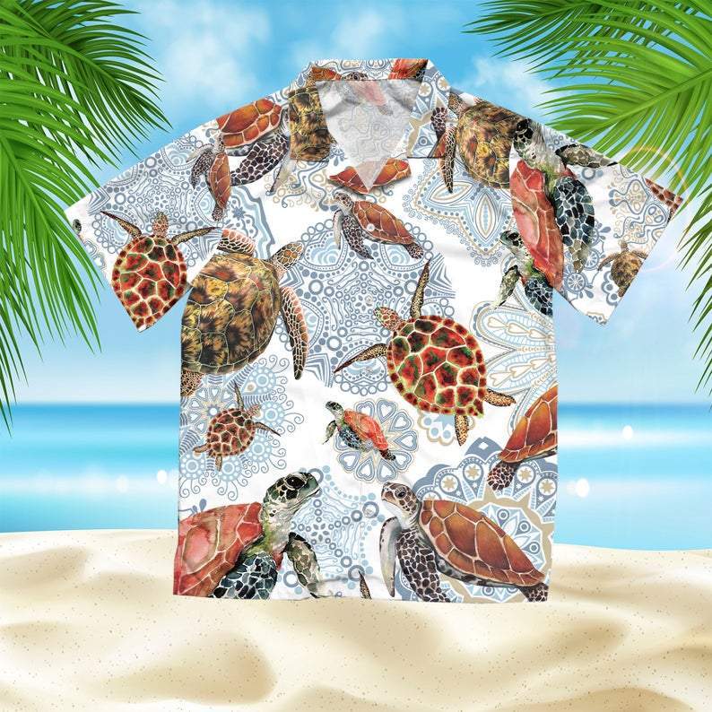 Sea Turtle Mandala Hawaii Shirt For Men Women Adult Ha73321